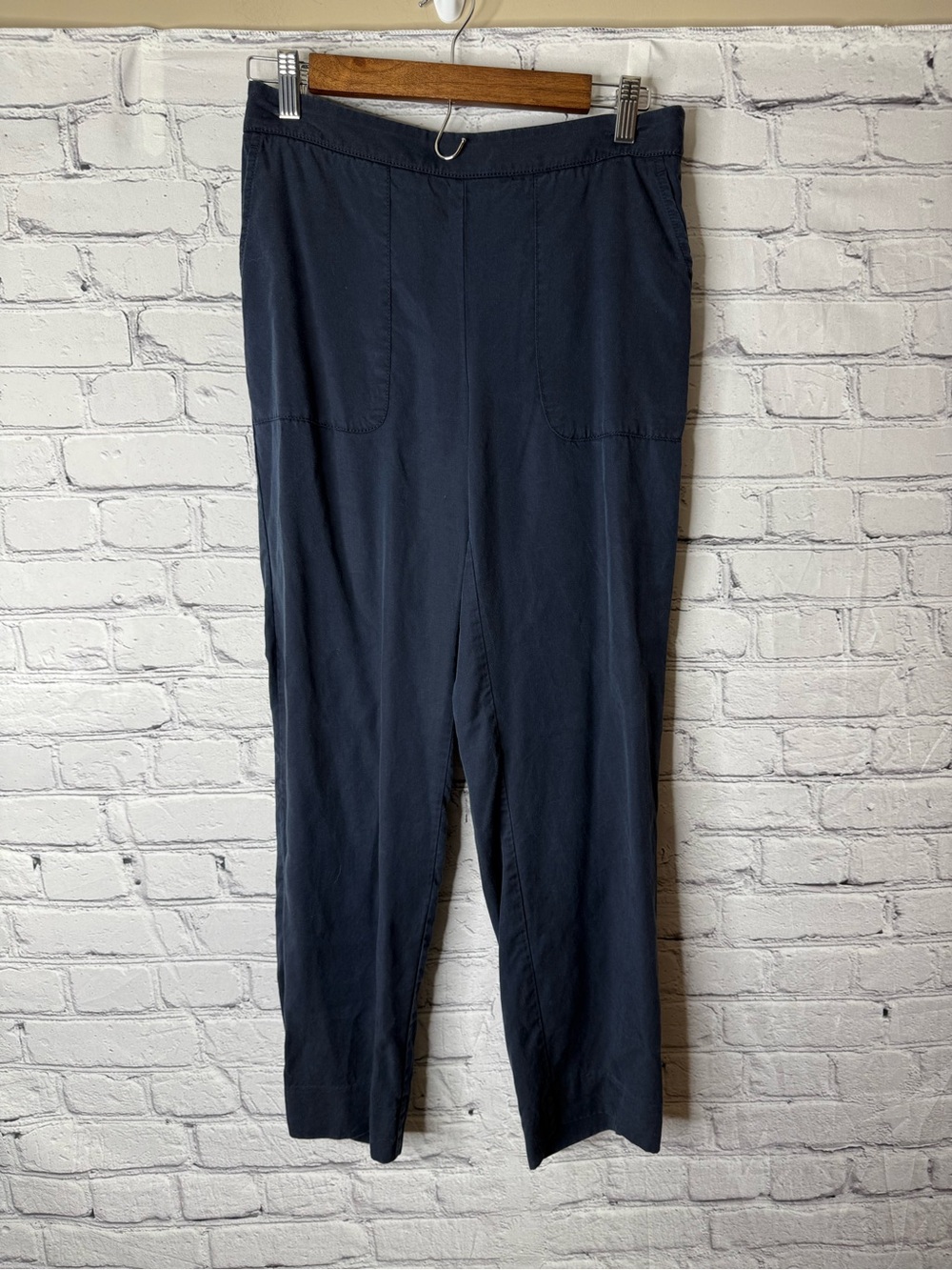 Banana republic navy blue straight leg pants 4